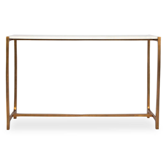 Affinity White Marble Console Table