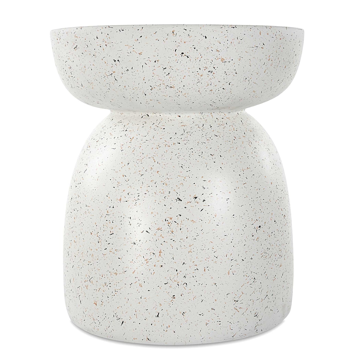 Inhale Cast White Accent Table
