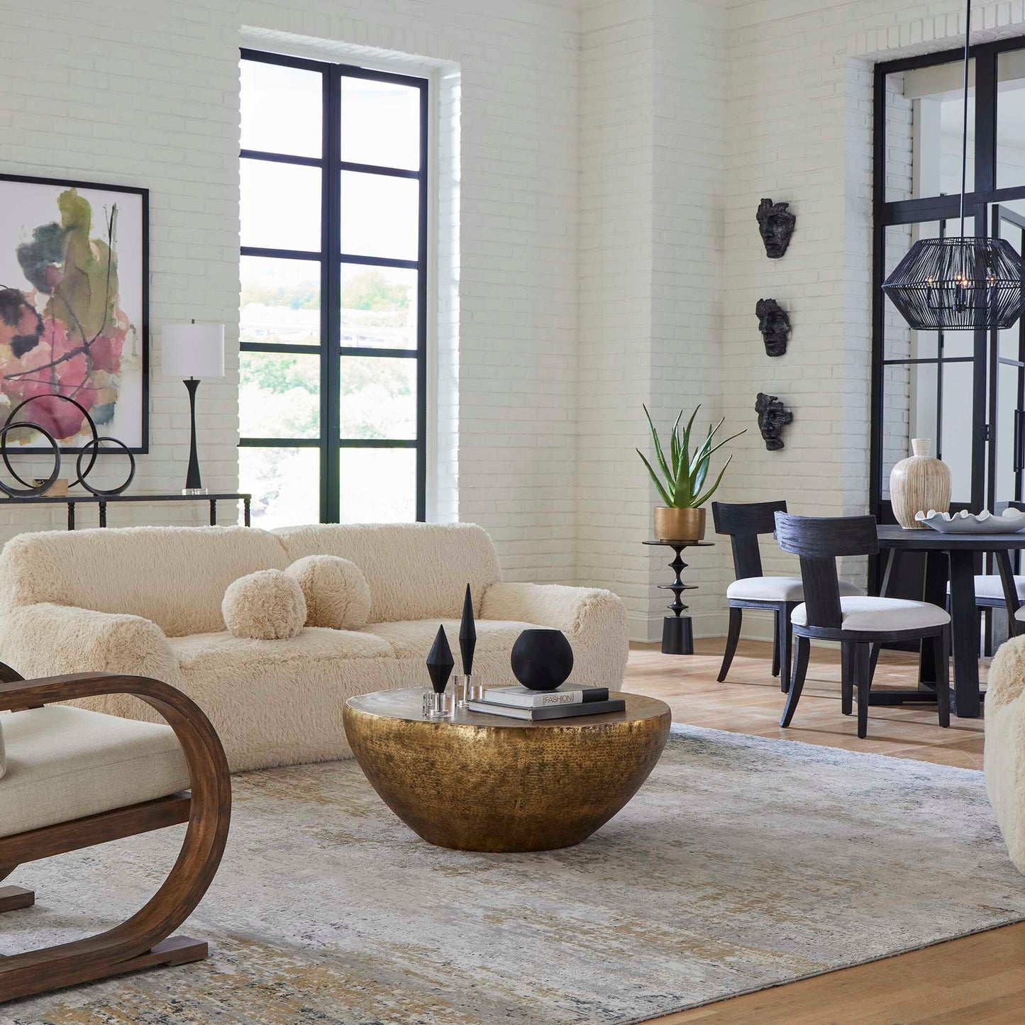 Gilded Dome Gold Coffee Table