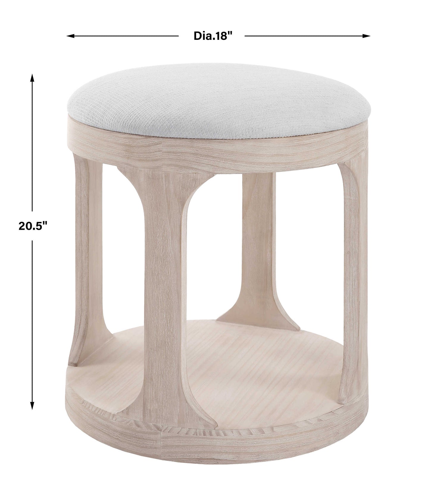 Dennen Oak Ottoman