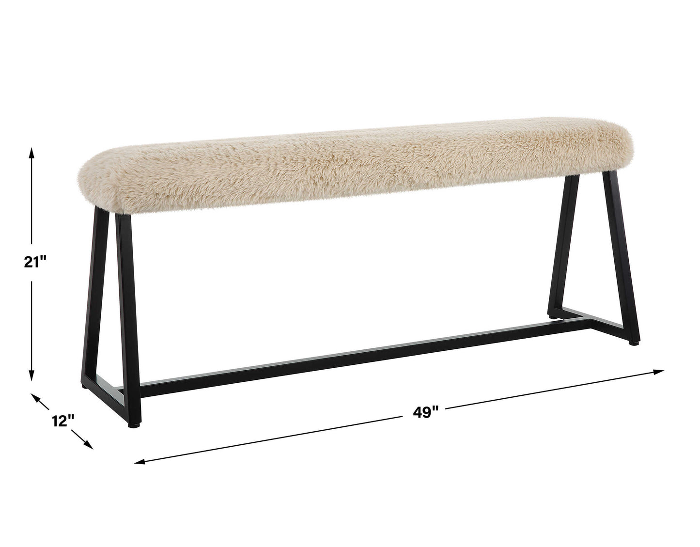 Taupo Sheepskin Bench