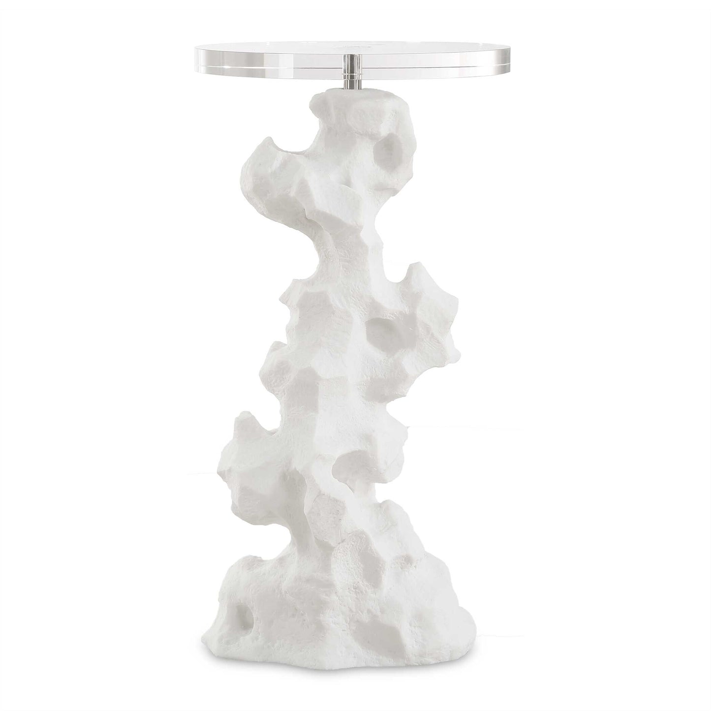 Remnant White Stone Drink Table