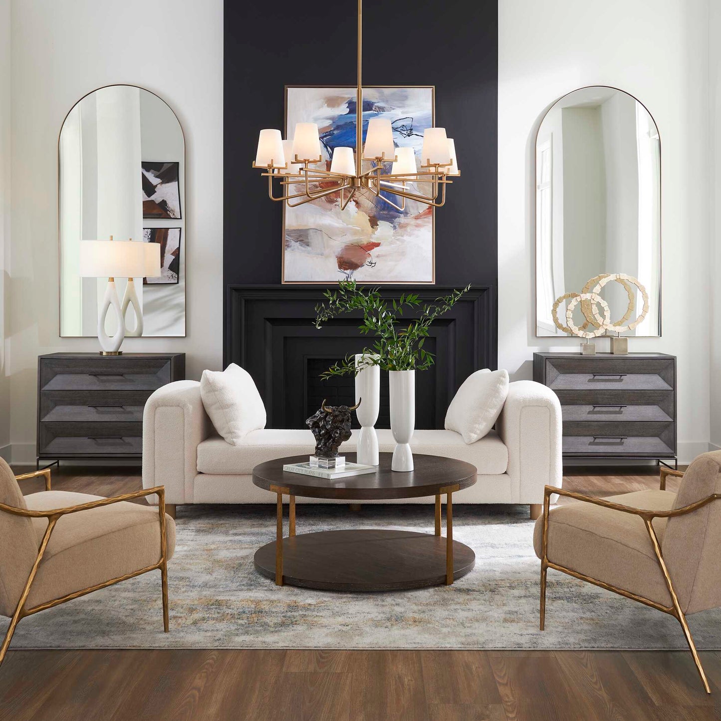Repose Oversized Ivory Bench