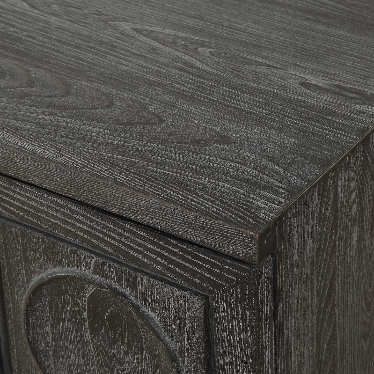 Shelby 2 Door Ebony Stained Cabinet