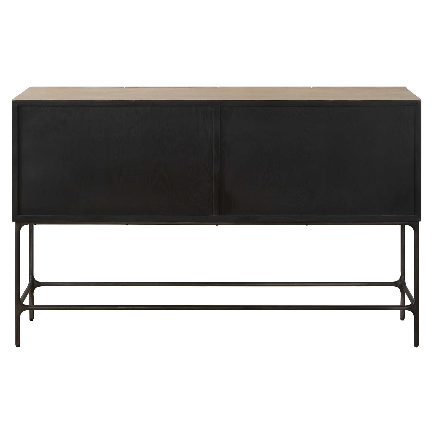Lunar 4 Door Elm Wood Cabinet