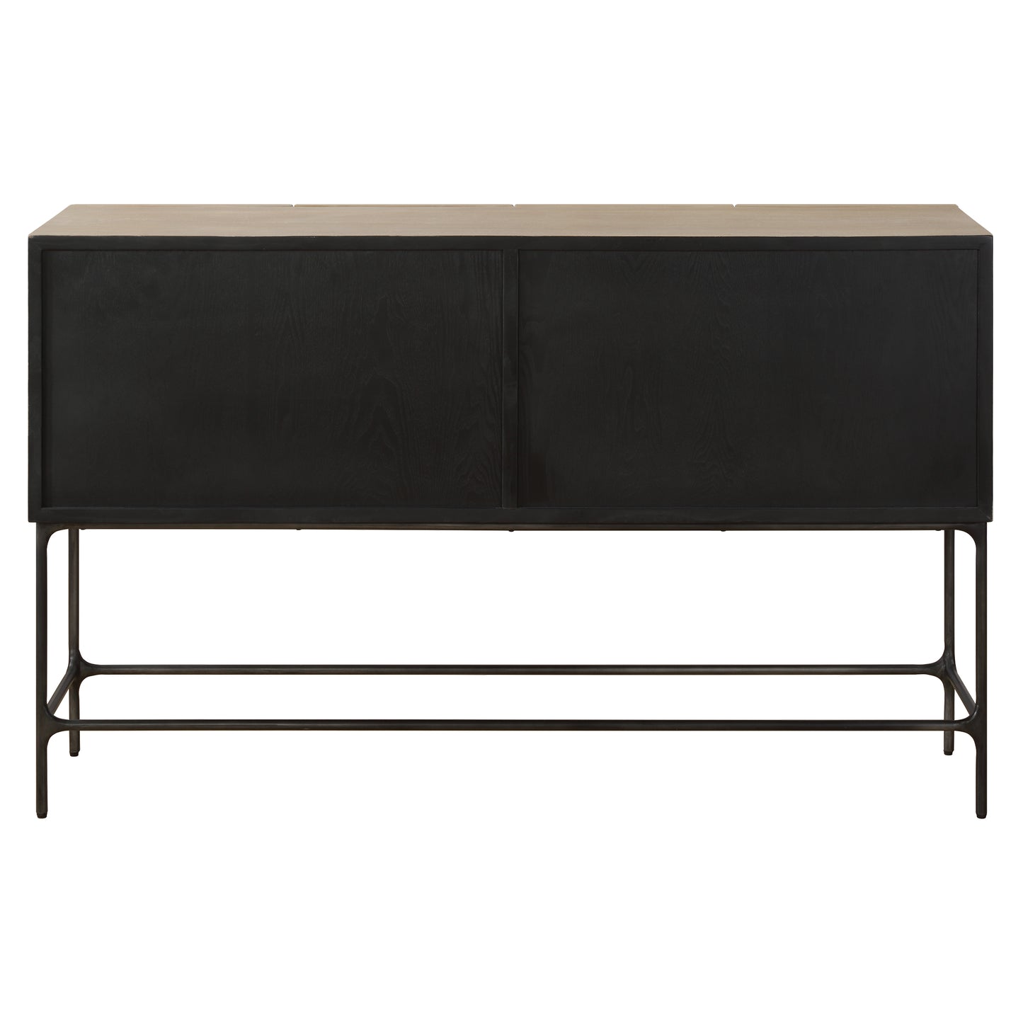 Lunar 4 Door Elm Wood Cabinet