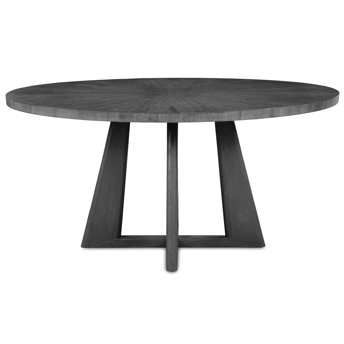 Pulsar Round Gray Walnut Dining Table