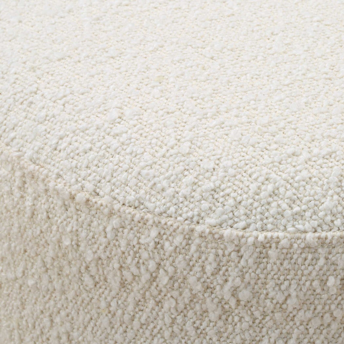 Swirls Poplar Ivory Ottoman