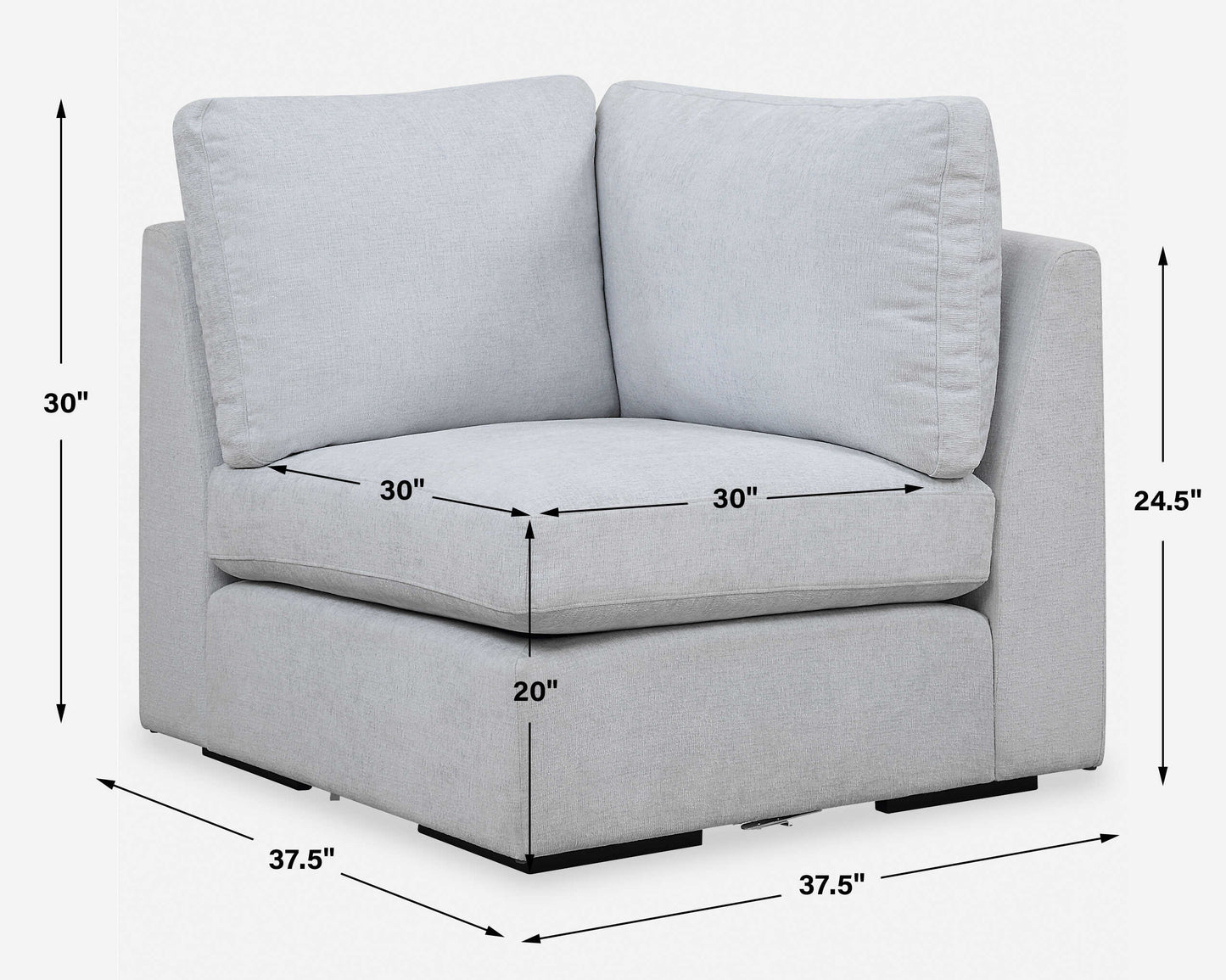 Refuge Cloud Blue Corner Sofa