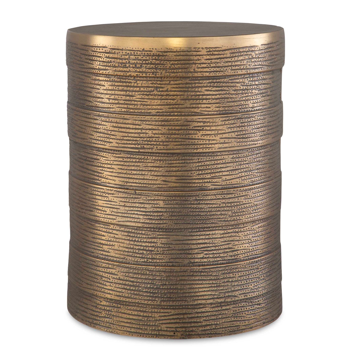 Odin Antique Brass Accent Table