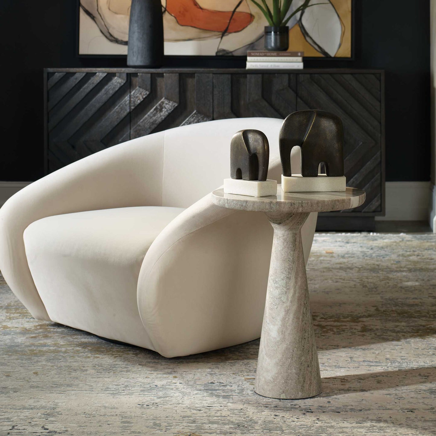 Stour Marble Accent Table