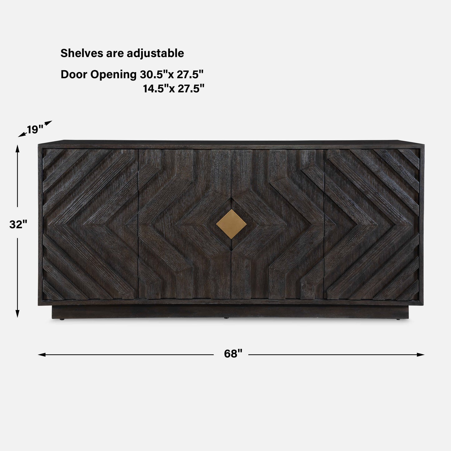 Faulkner 4 Door Cabinet