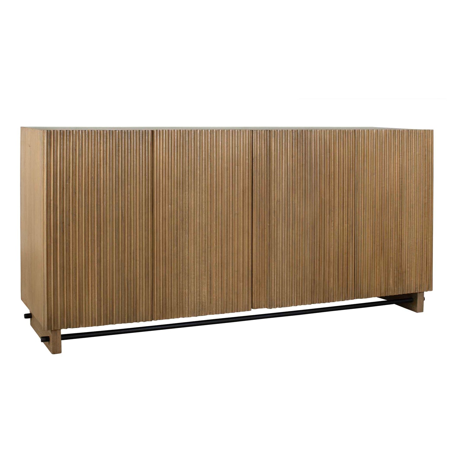 Kellem Natural Wood 4 Door Cabinet
