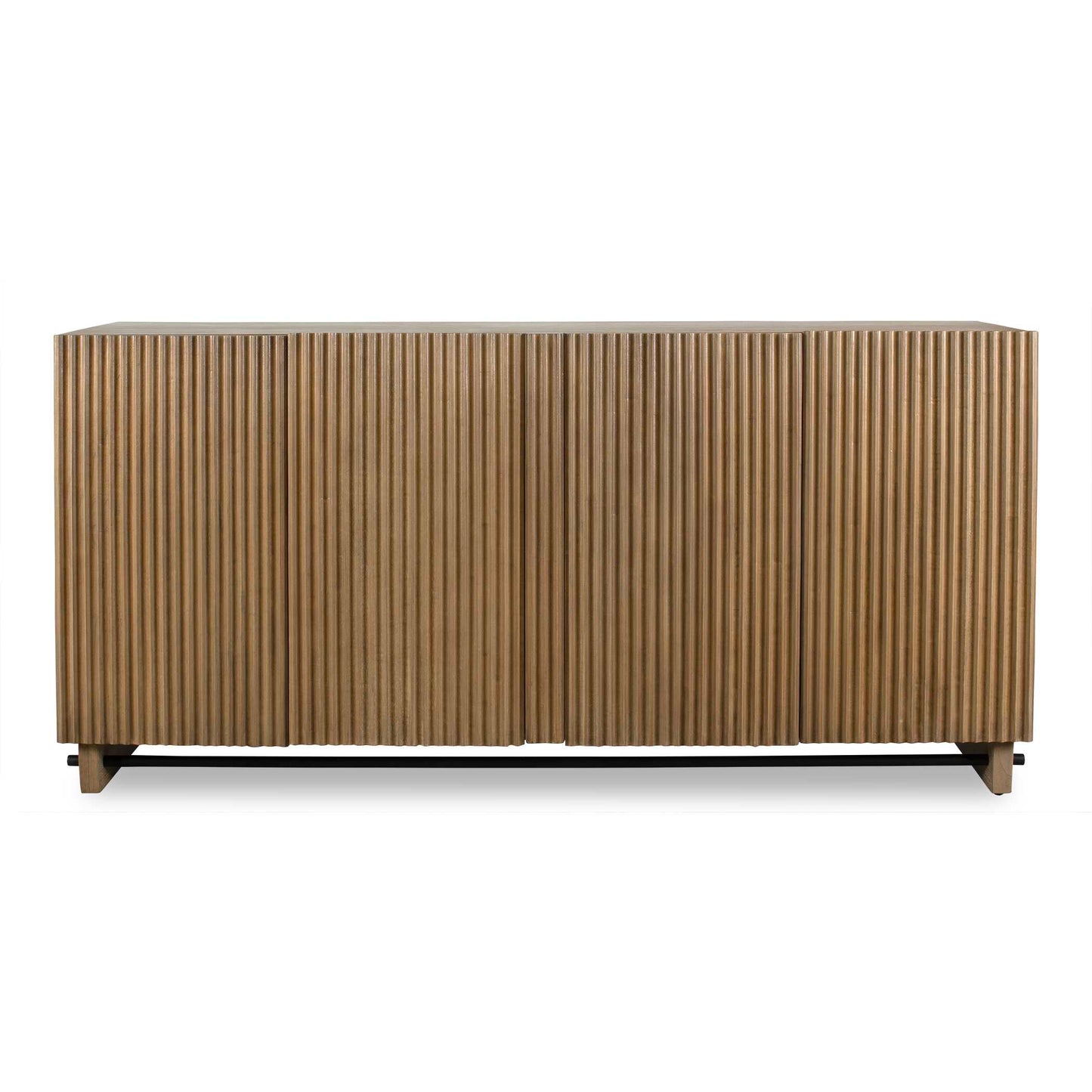Kellem Natural Wood 4 Door Cabinet