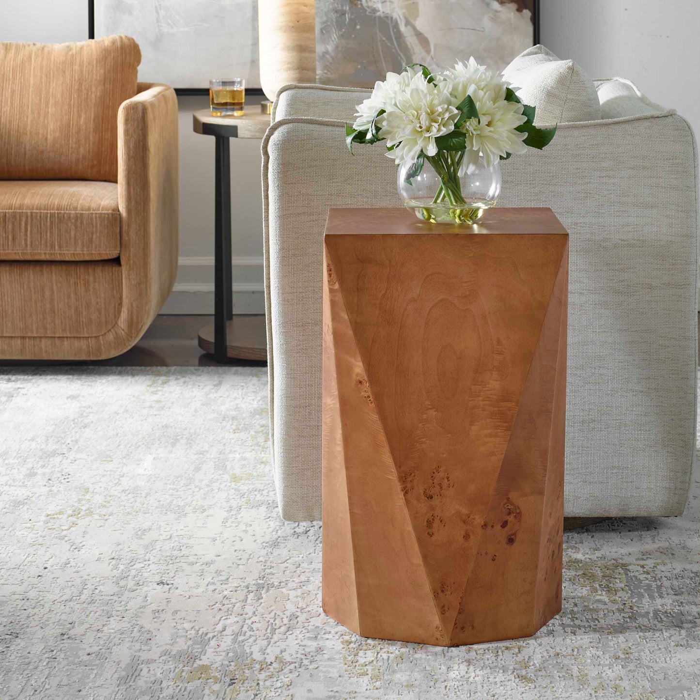 Hughes Geometric Accent Table