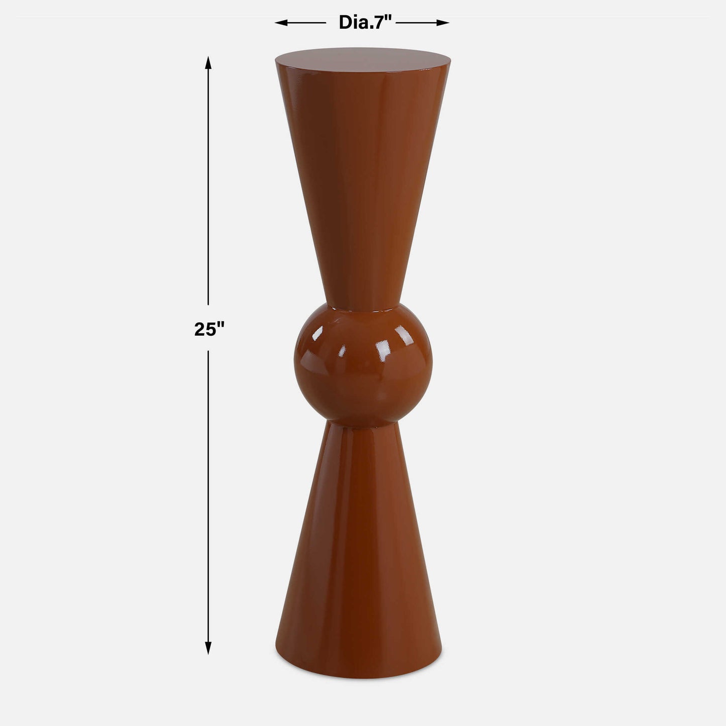 Hepler Gloss Terracotta Drink Table