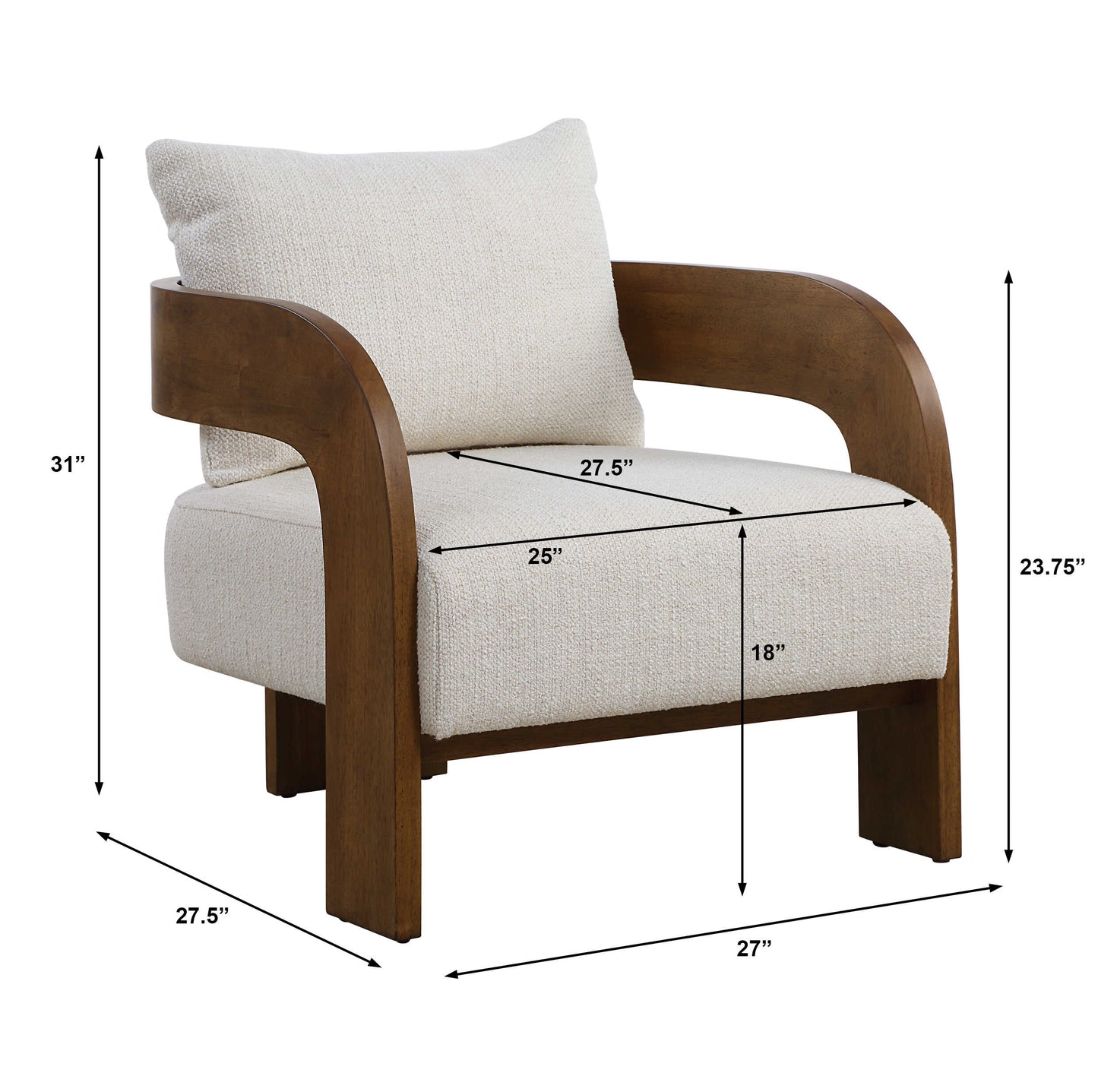 Rowan Ivory Accent Chair