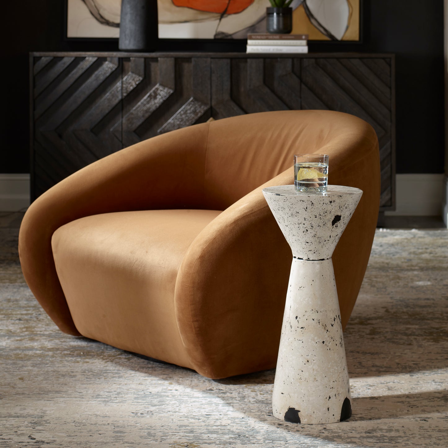 DeSoto Hazelnut Swivel Chair