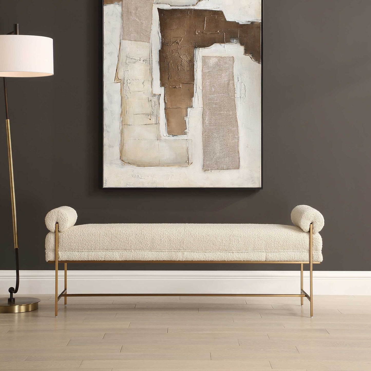Bolster Pearl White Bench