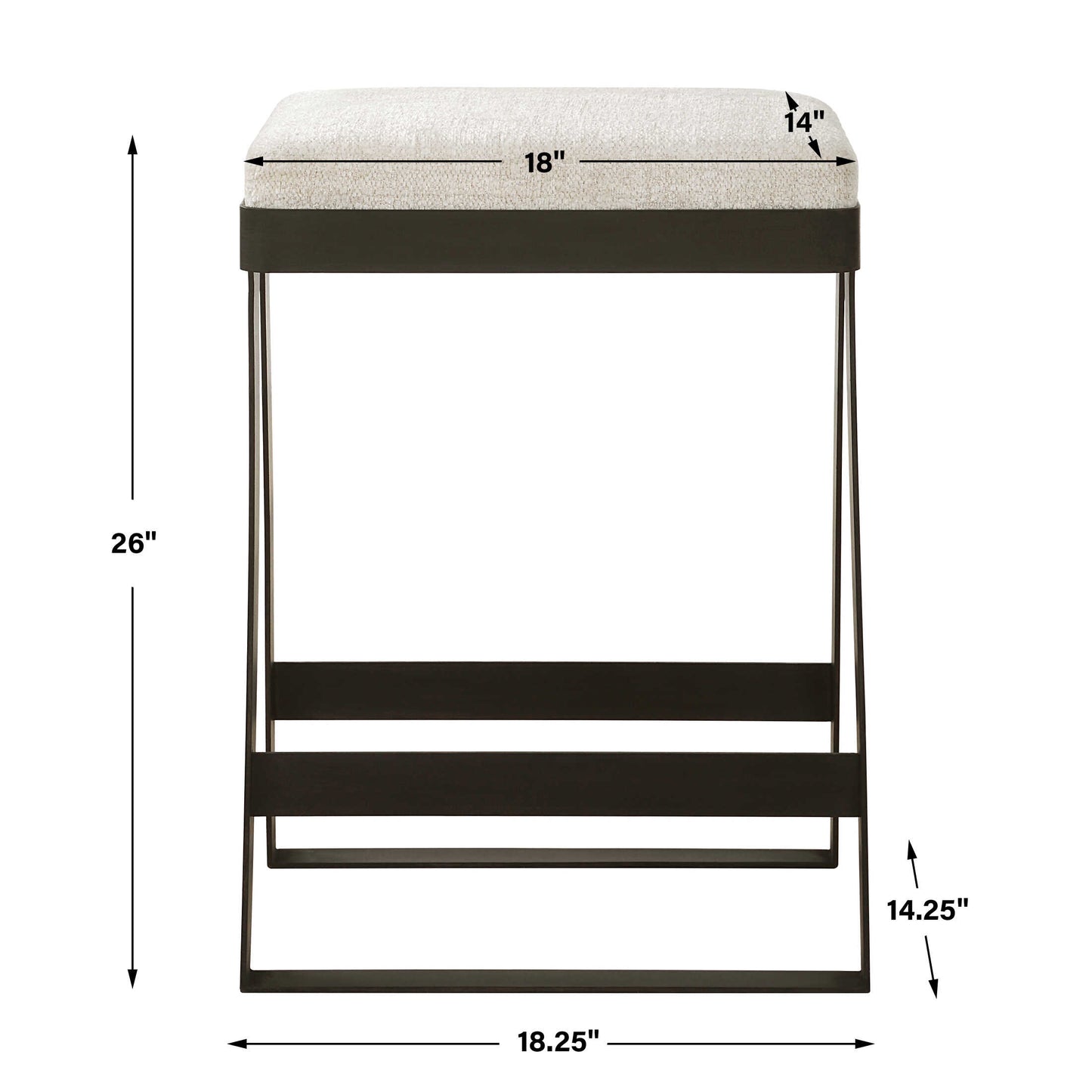 Hover Iron Counter Stool