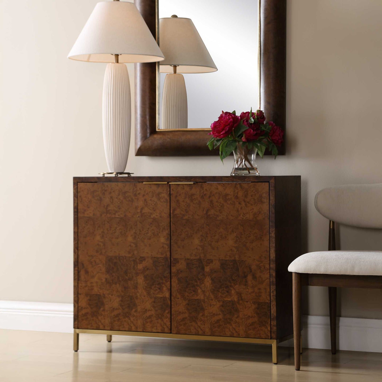 Jethro Burl 2 Door Cabinet