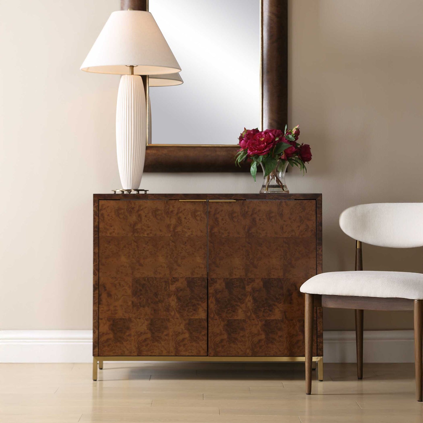 Jethro Burl 2 Door Cabinet