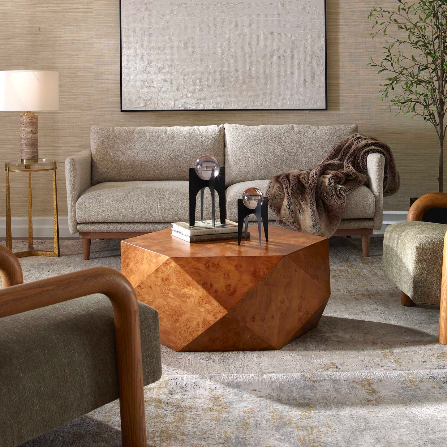 Hughes Geometric Coffee Table