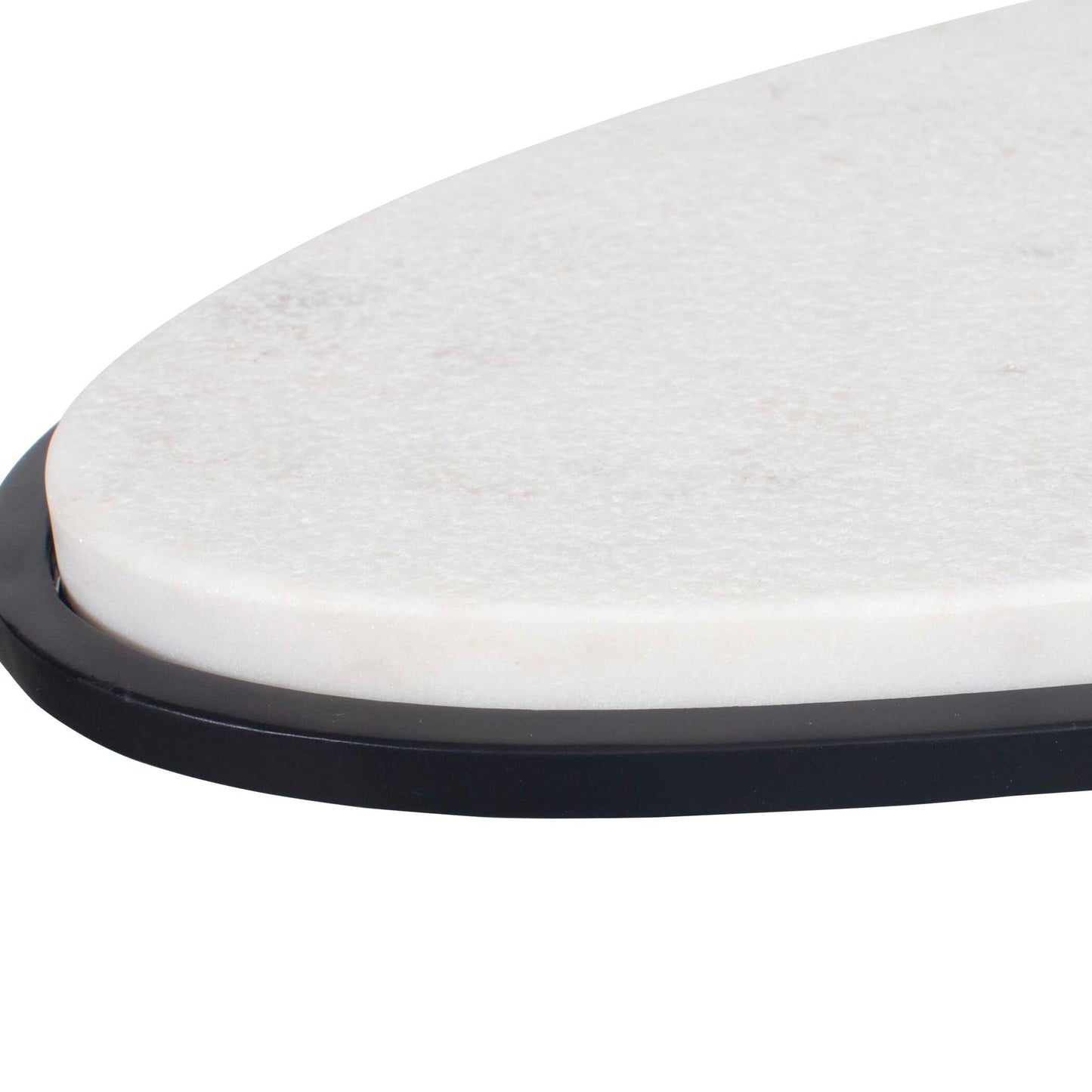 Morro White Marble Side Table