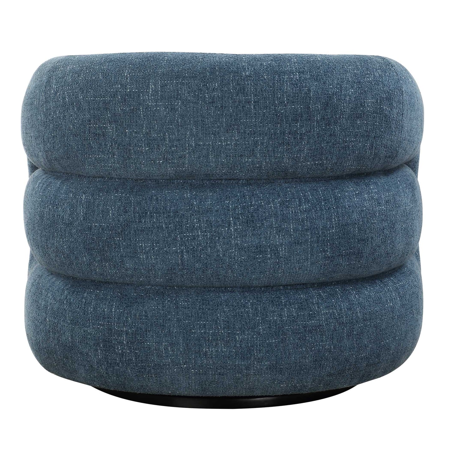 Junie Blue Swivel Barrel Chair