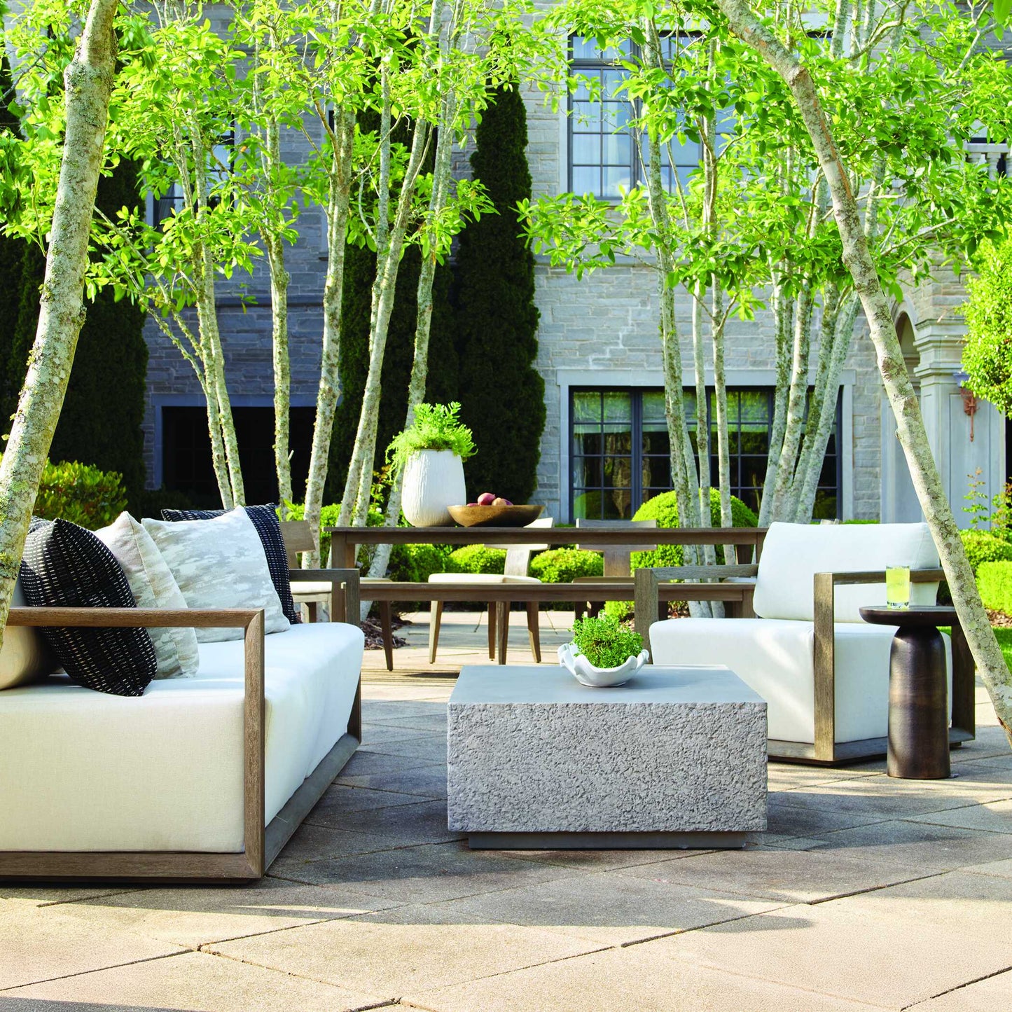 Hesston Outdoor Concrete Coffee Table