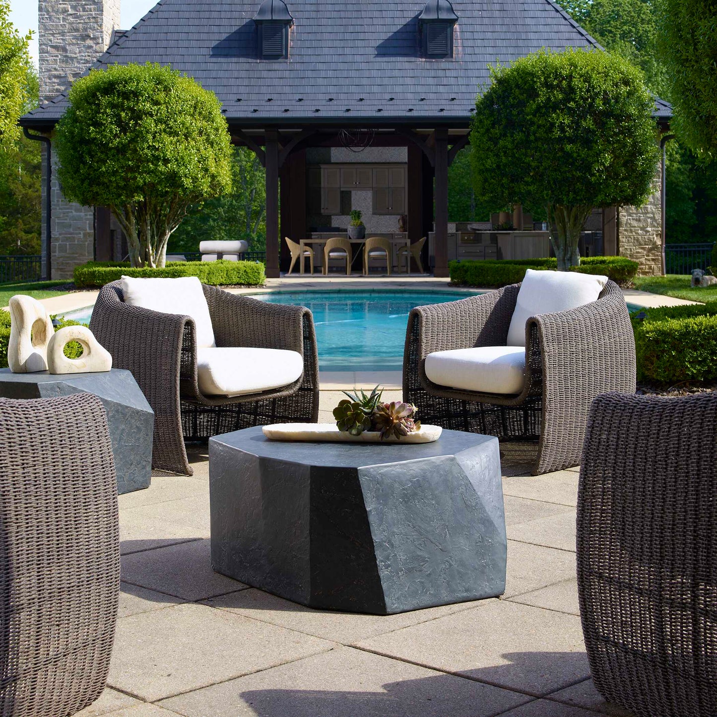 Parra Slate Outdoor Coffee Table
