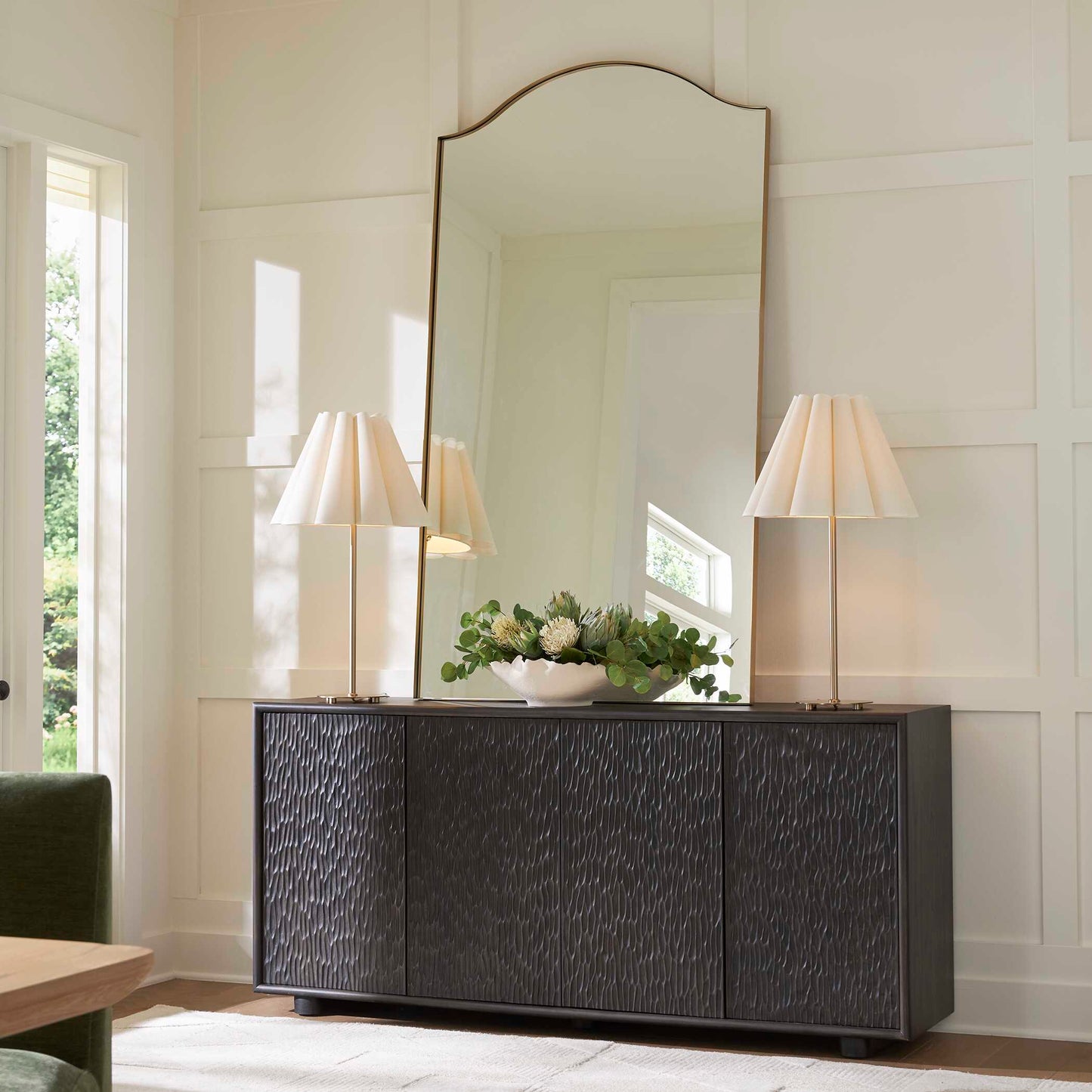 Stevenson Chiseled 4 Door Cabinet
