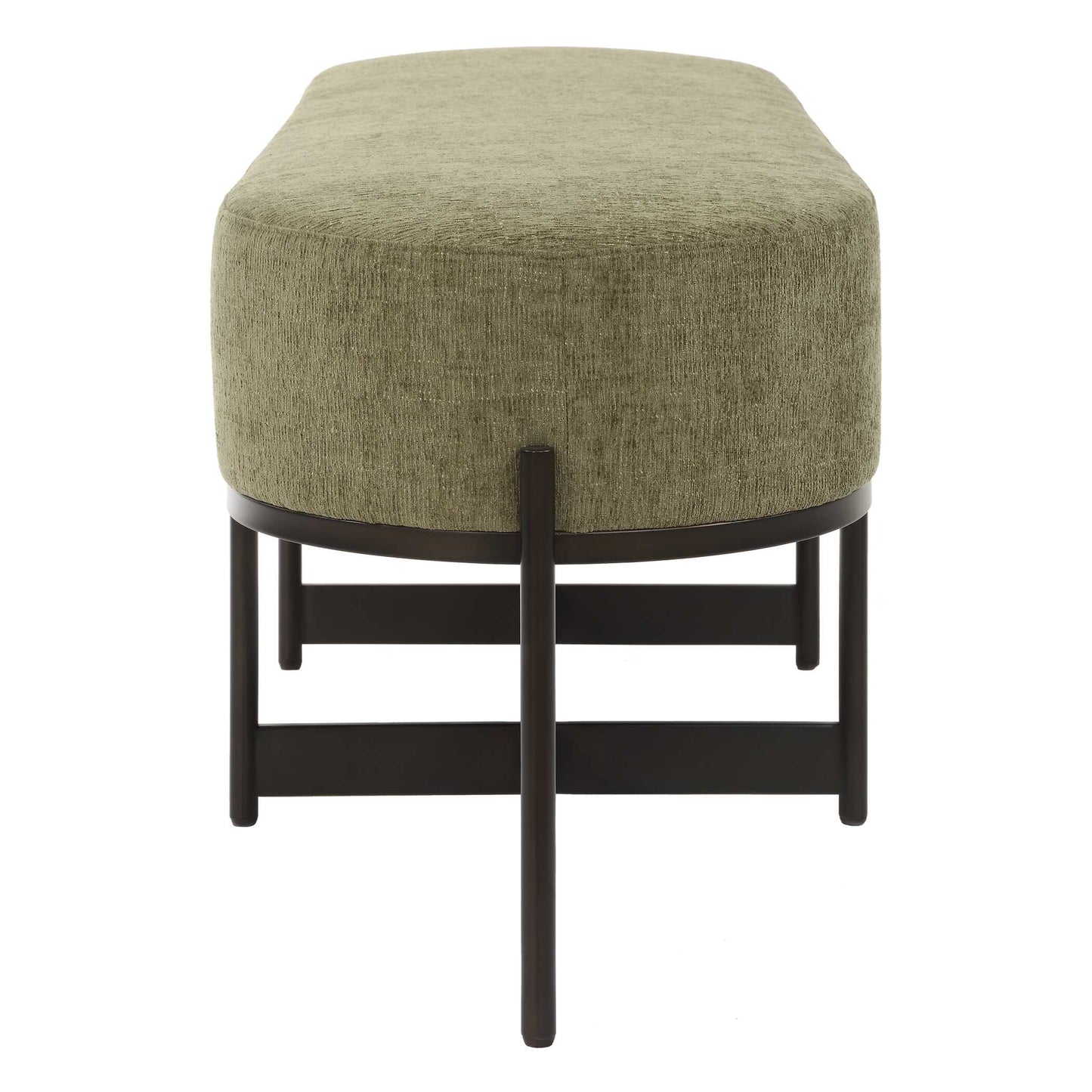 Merino Moss Fabric Bench