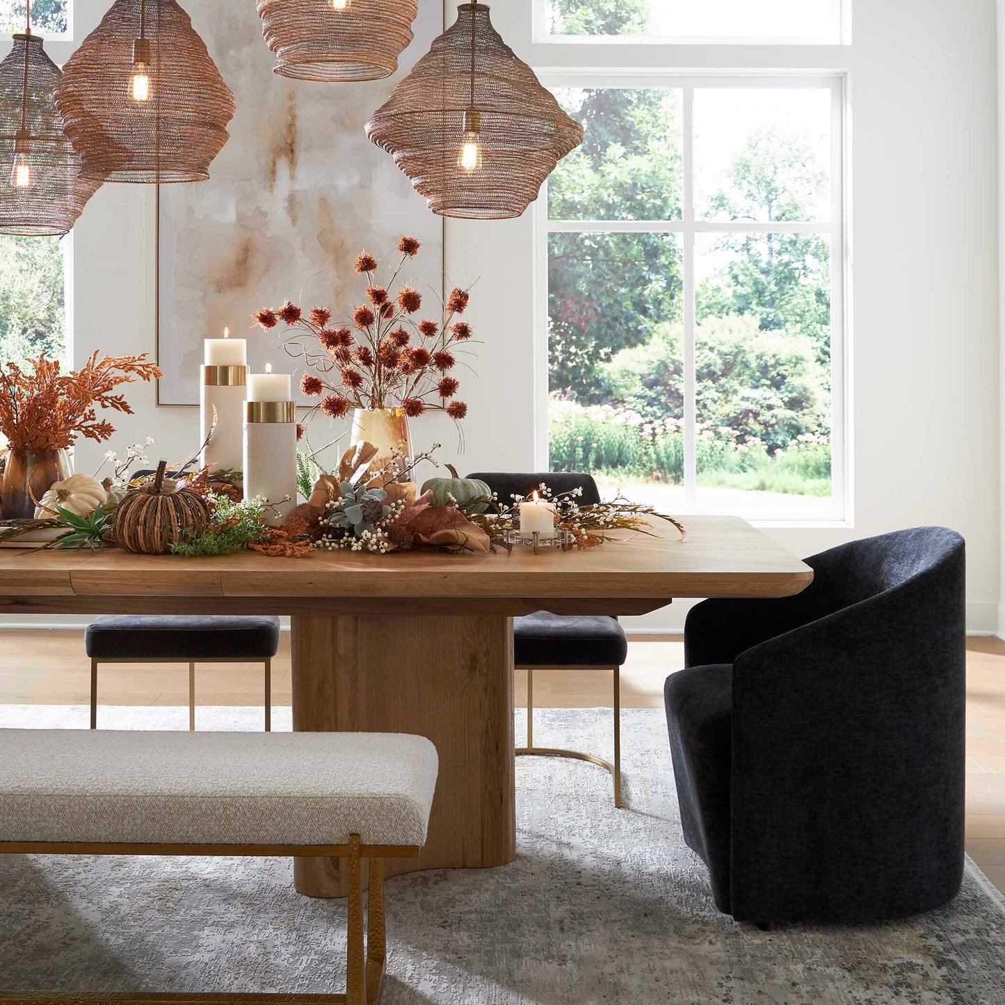 Cecelia Oak Dining Table
