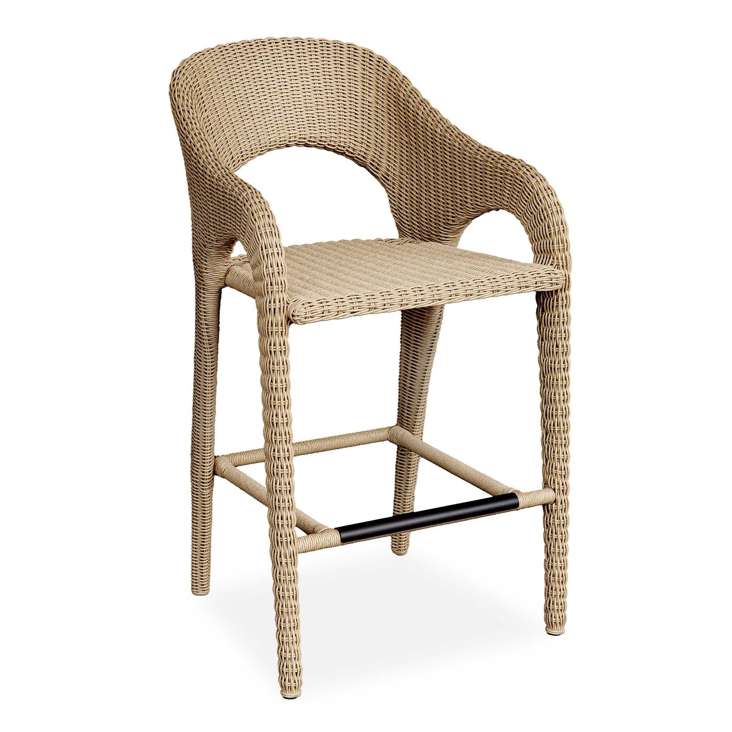 Kavali Outdoor Wicker Barstool