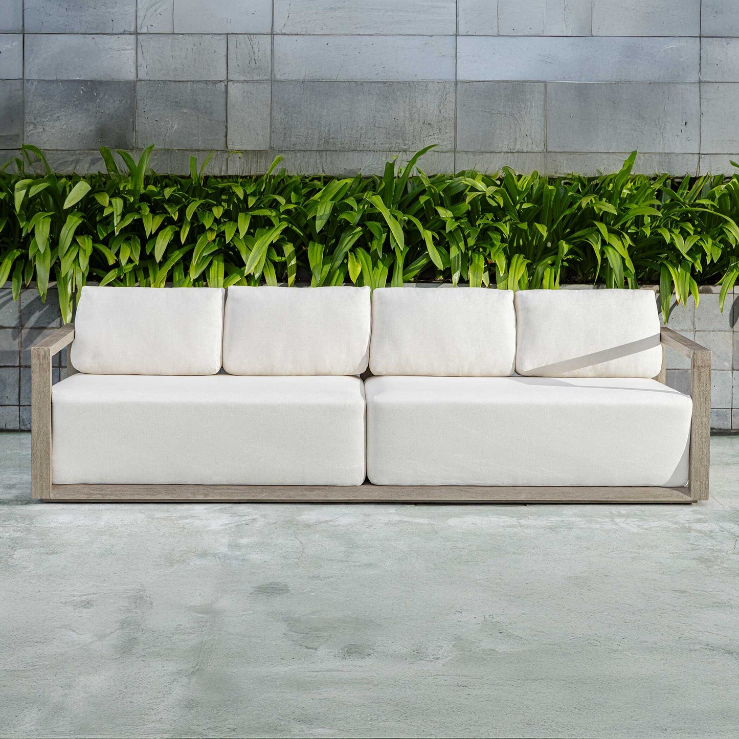 Remsen Outdoor Gray Sofa