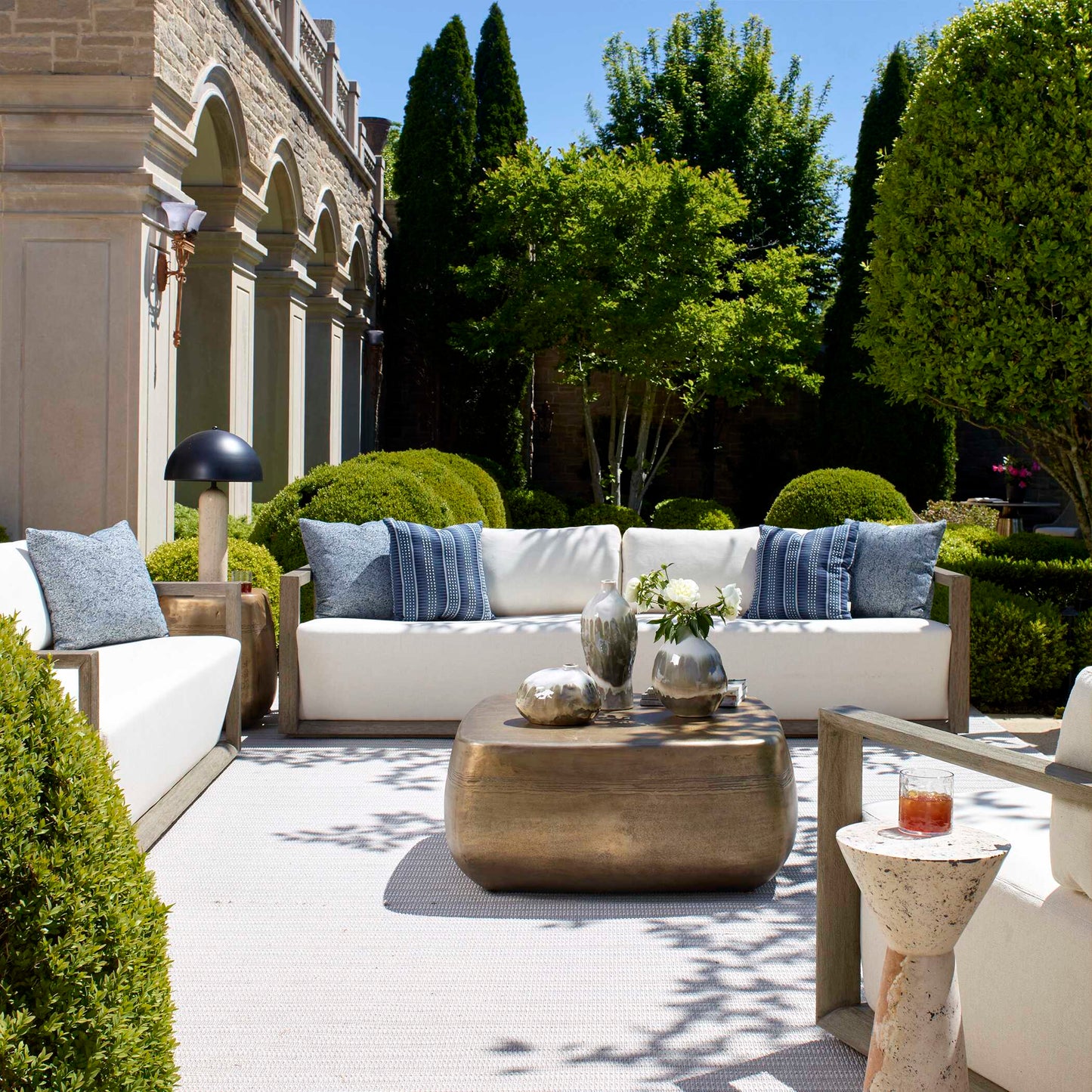 Remsen Outdoor Gray Sofa