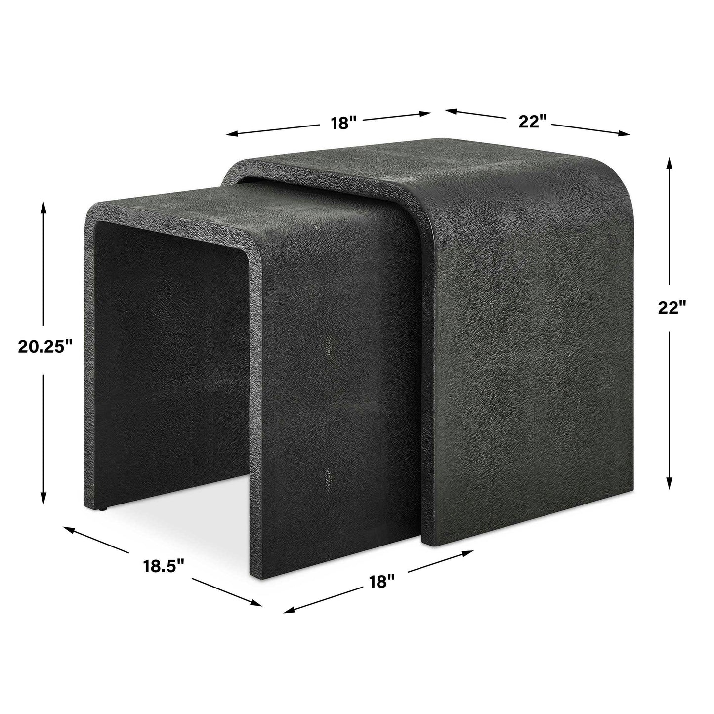 Interpose Nesting Side Table Set/2