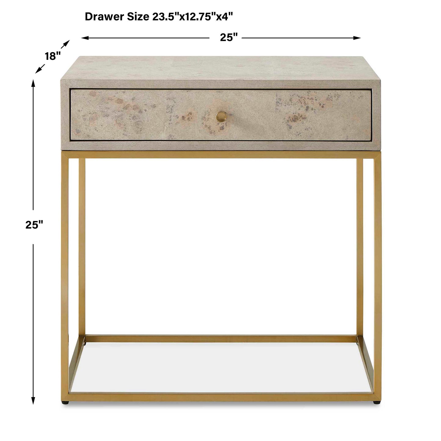 Pembrook Light Washed Side Table