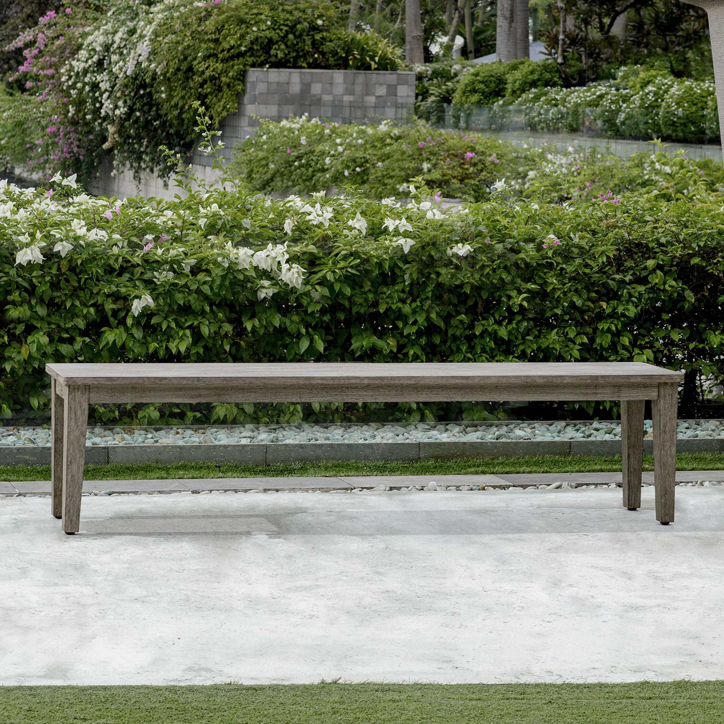Forsyth Dark Gray Outdoor Bench