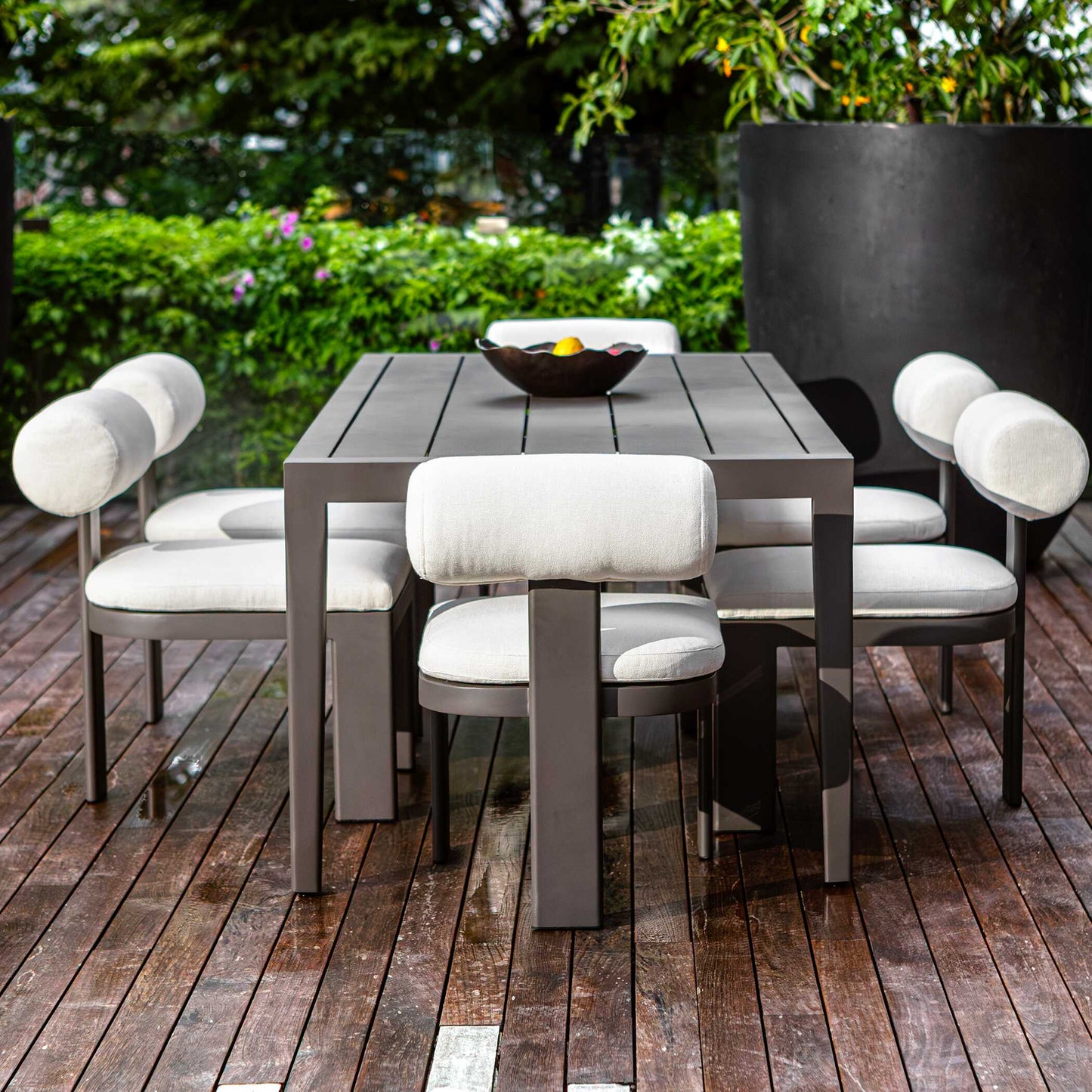 Polanco Outdoor Aluminum Dining Table