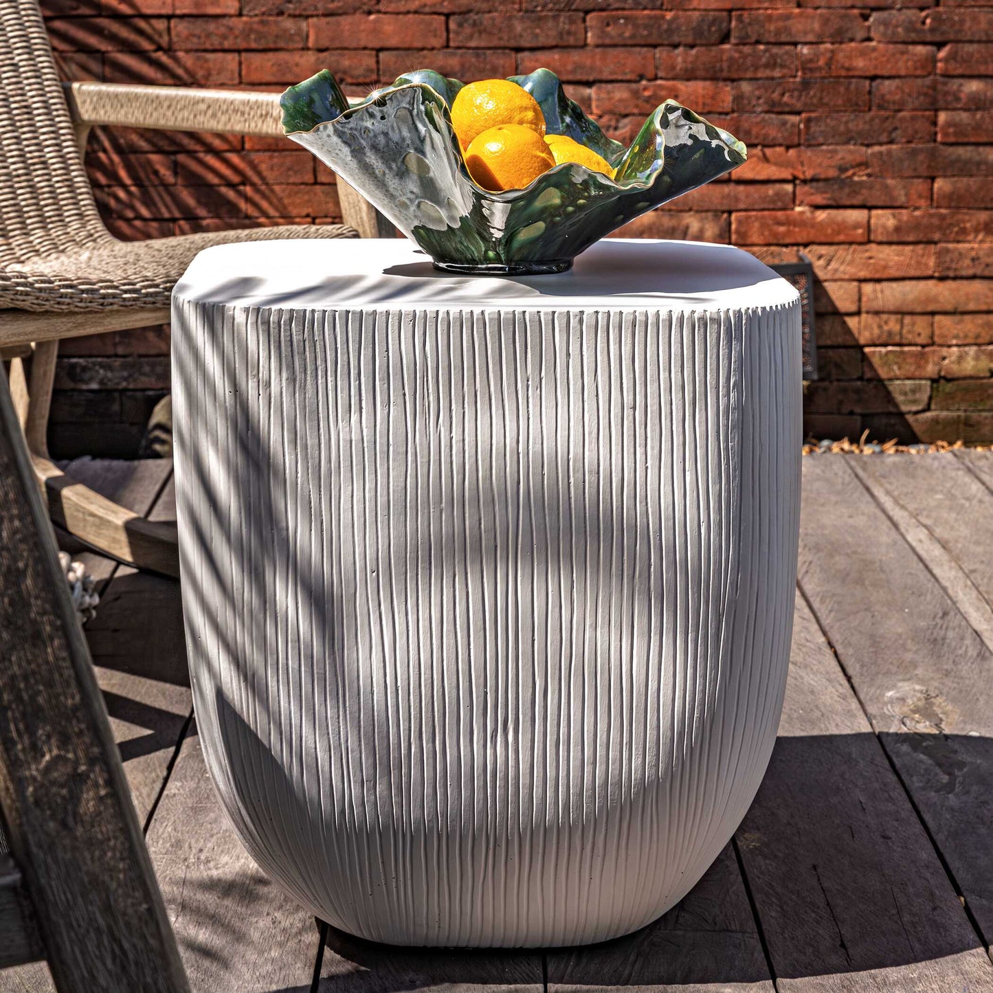 Alma Concrete Outdoor Side Table