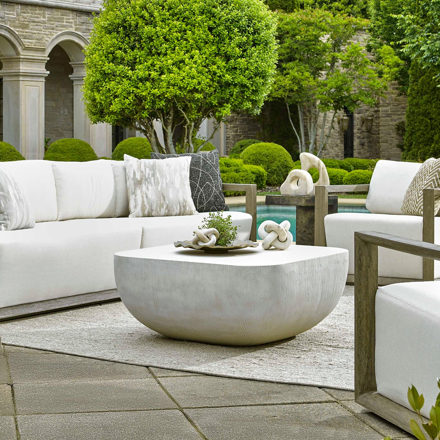 Alma Concrete Outdoor Coffee Table