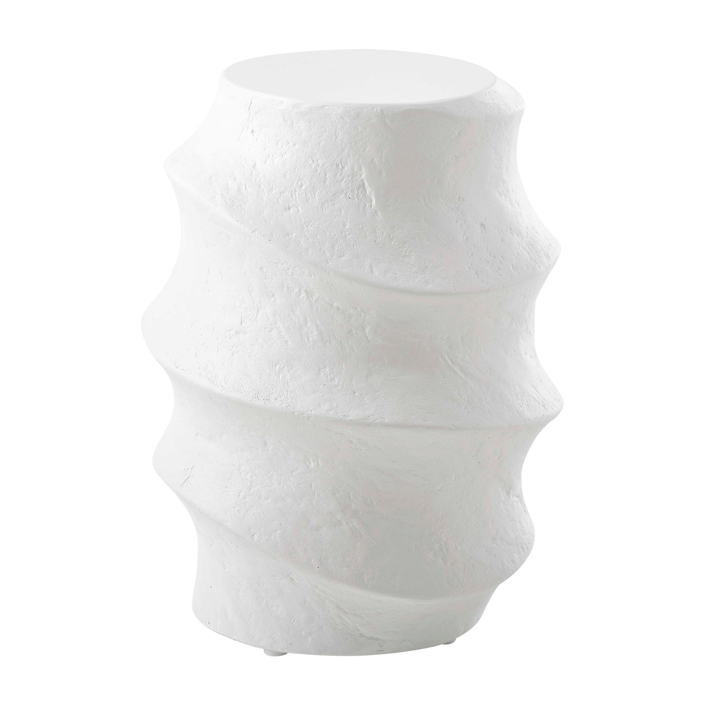 Winded Outdoor White Accent Table
