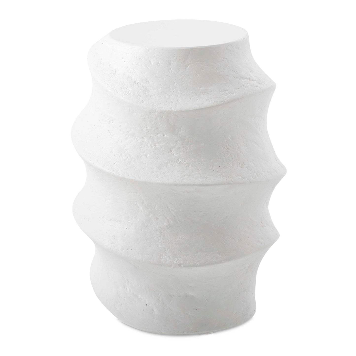 Winded Outdoor White Accent Table