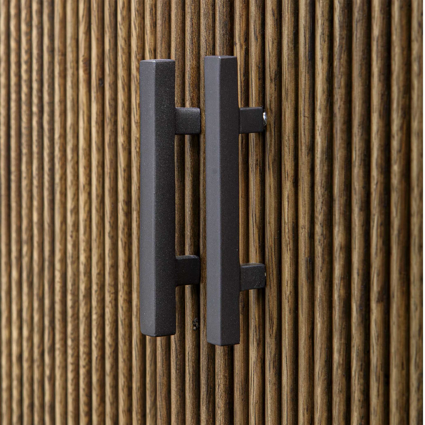 Pinstripe Tambour 2 Door Cabinet