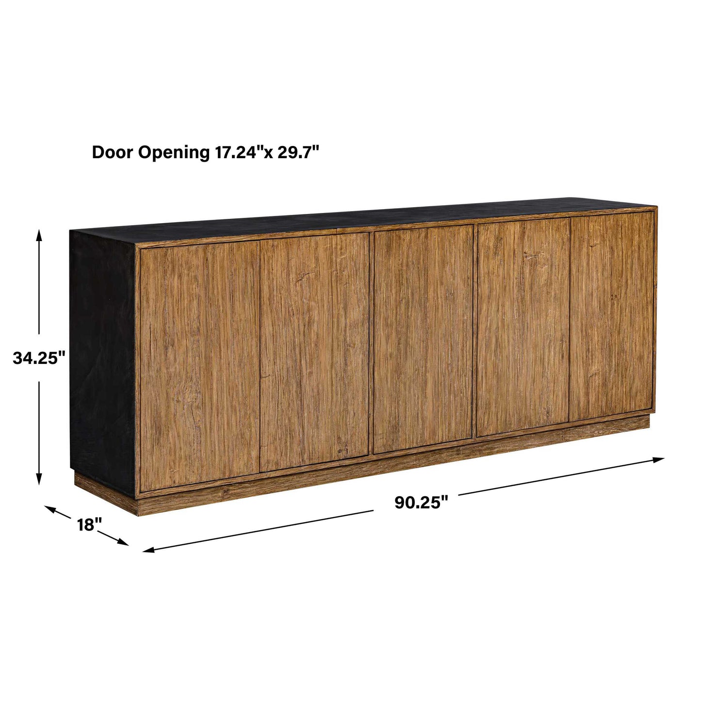 Kelvin 5 Door Wood Media Console
