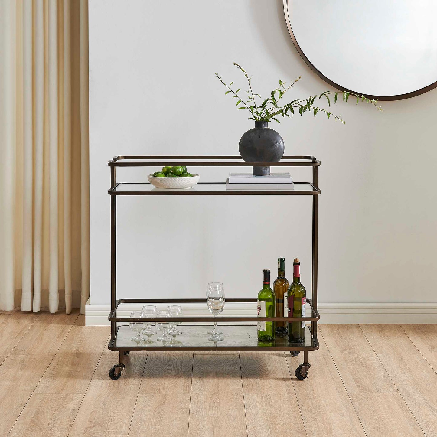 Erivo Bronze Bar Cart