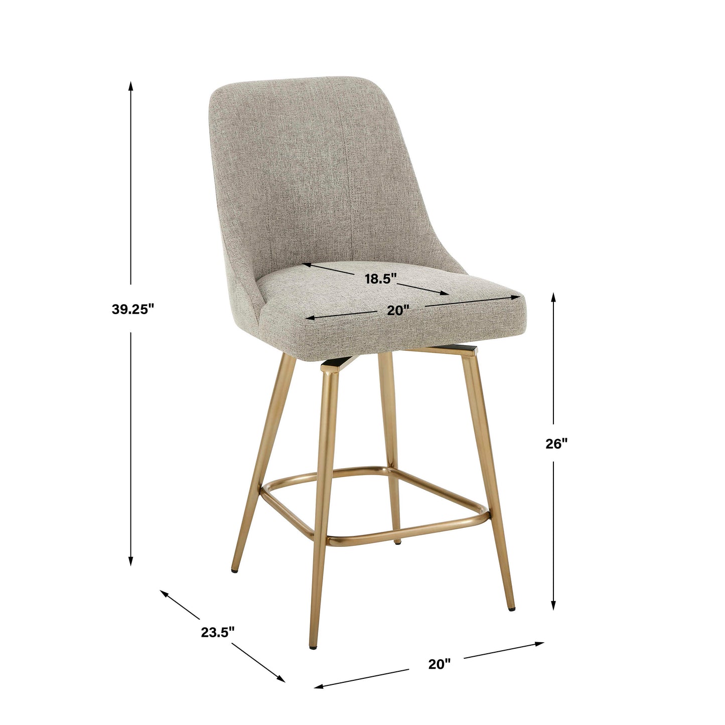 Bramwell Upholstered Counter Stool