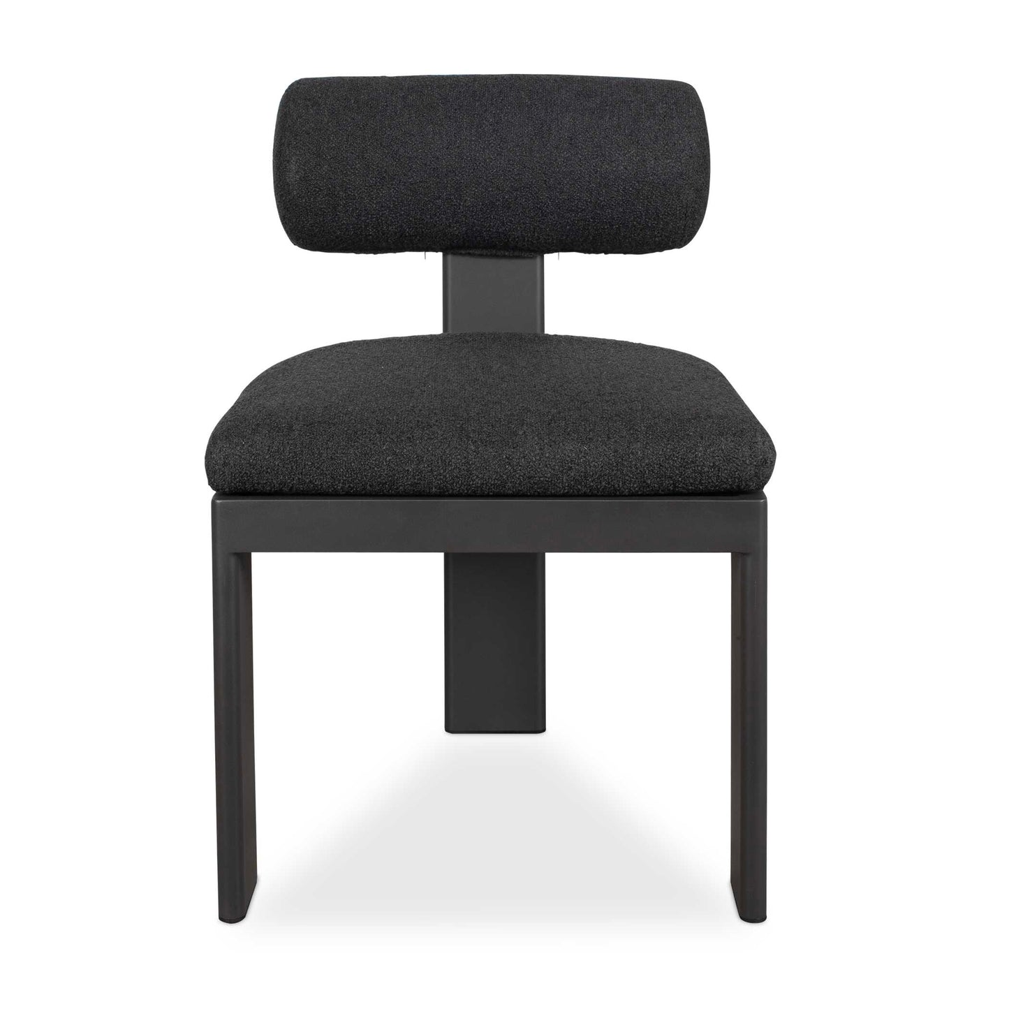 Bolster Back Charcoal Outdoor Dining Chair